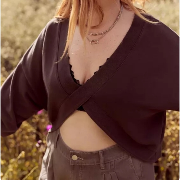 Torrid Festi Reversible Long-sleeve Sweatshirt - Gray Color - Picture 6 of 11